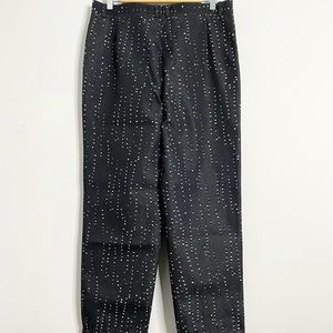 MASATOMO Women’s Straight Leg Pants Black & White